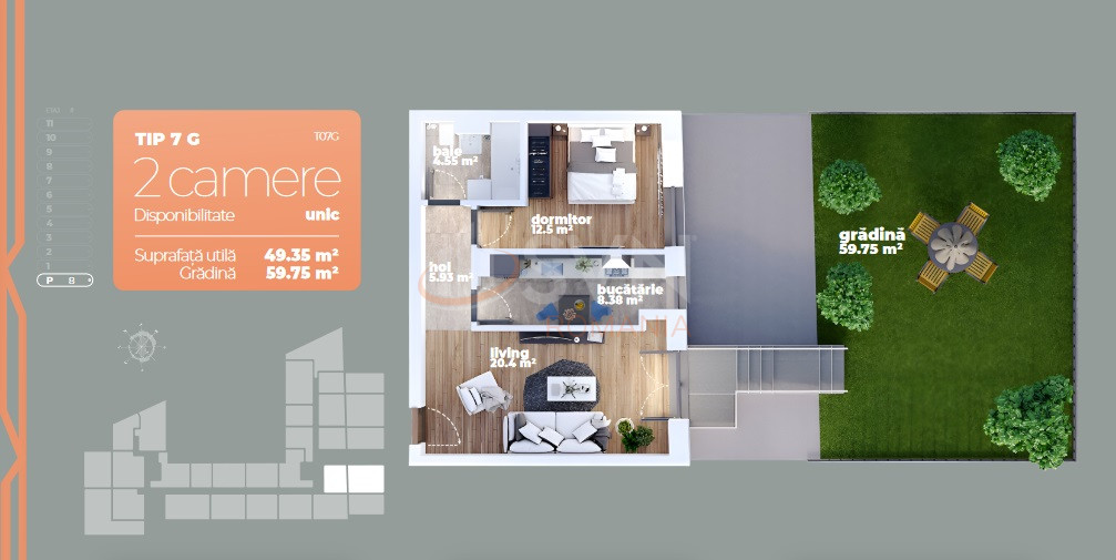 Apartament, 2 camere Bucuresti/Titan