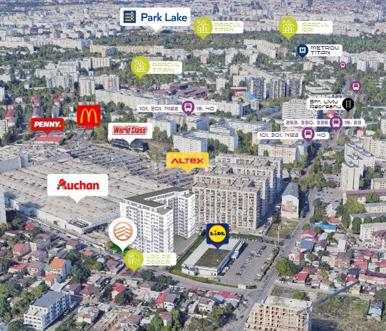 Apartament, 2 camere Bucuresti/Titan