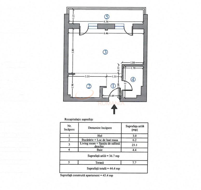 Apartament, 2 camere Bucuresti/Pipera