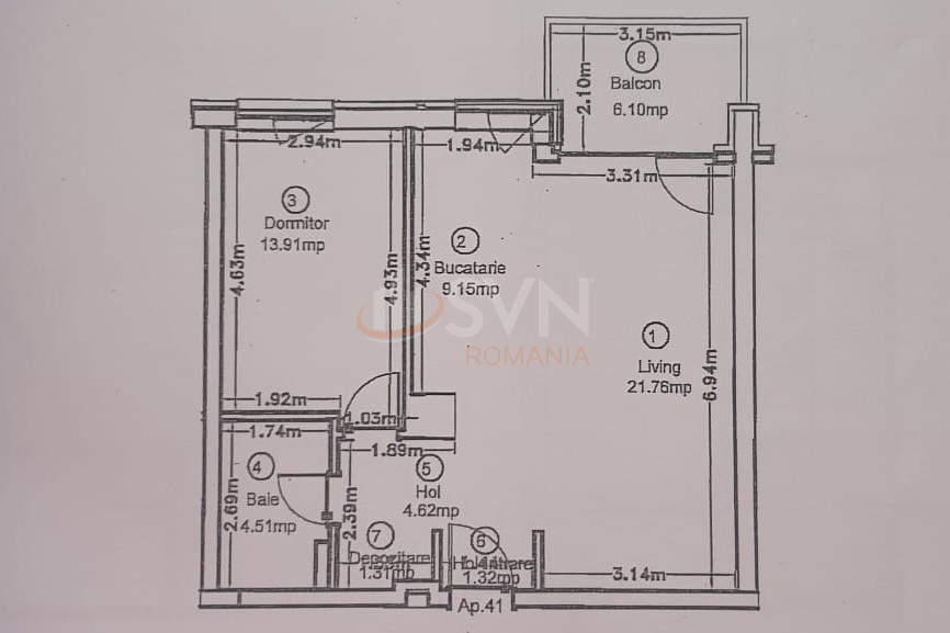 Apartament, 2 camere Bucuresti/Pipera