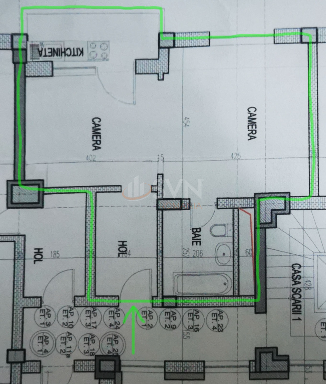 Apartament, 2 camere Bucuresti/Piata Romana