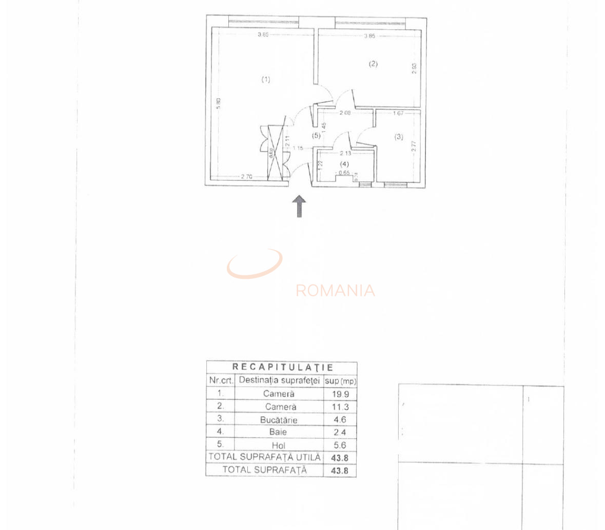 Apartament, 2 camere Bucuresti/Calea Victoriei