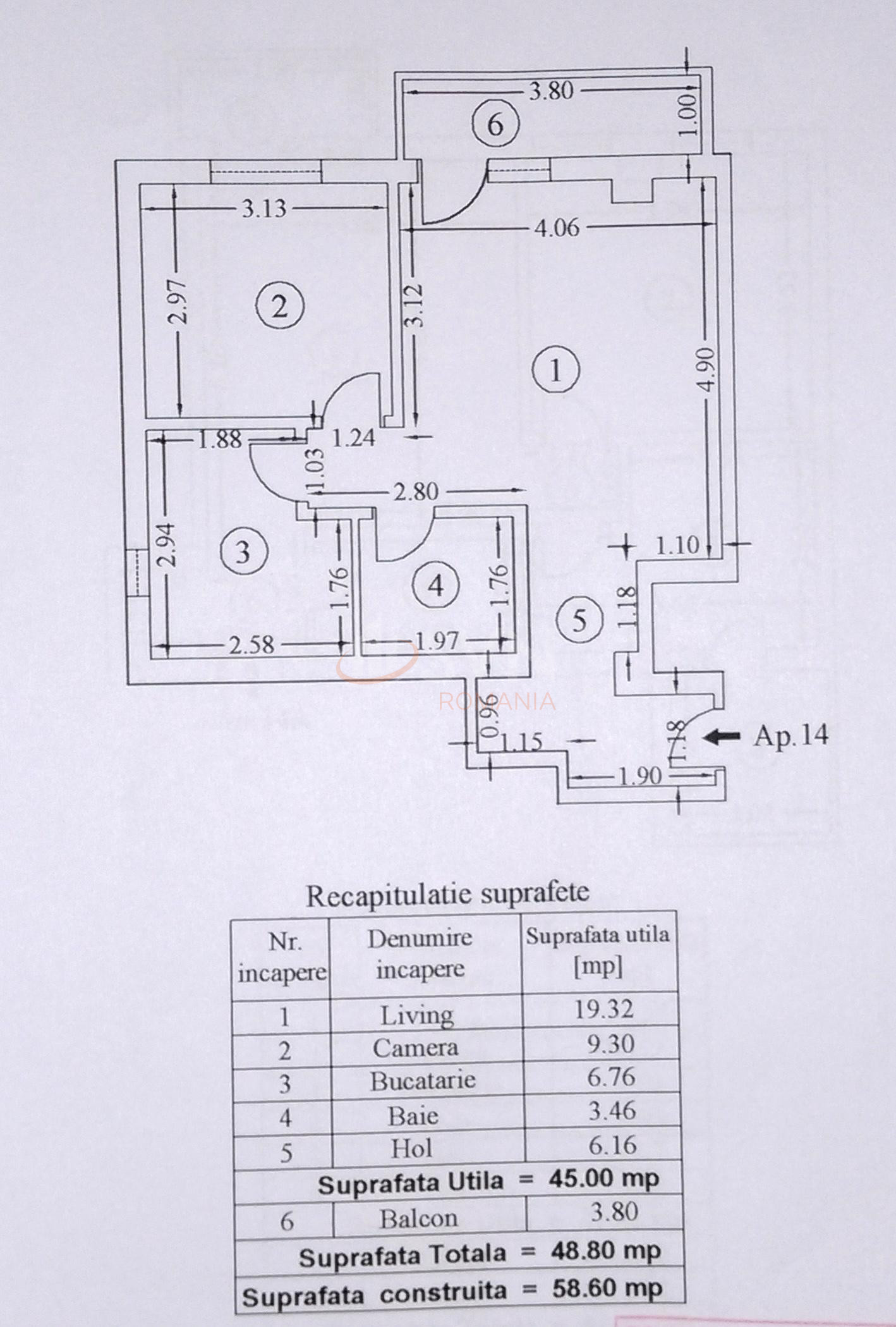 Apartament, 2 camere Bucuresti/Bucurestii Noi