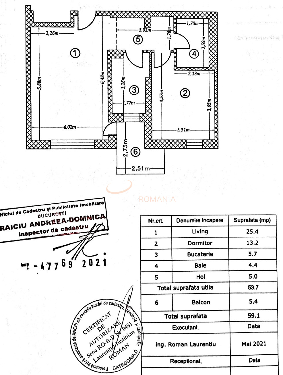Apartament, 2 camere Bucuresti/Pantelimon