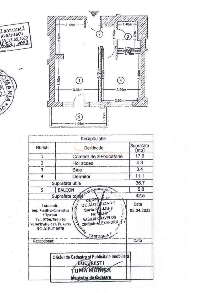 Apartament, 2 camere Bucuresti/Barbu Vacarescu
