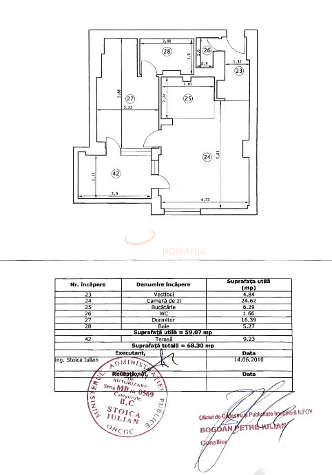 Apartament, 2 camere Bucuresti/Pipera
