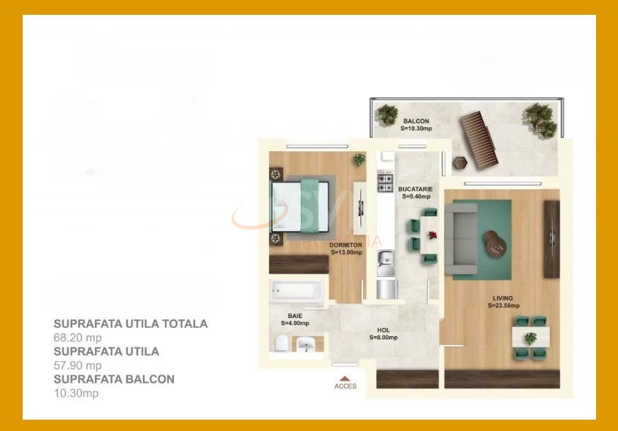 Apartament, 2 camere Bucuresti/Pipera