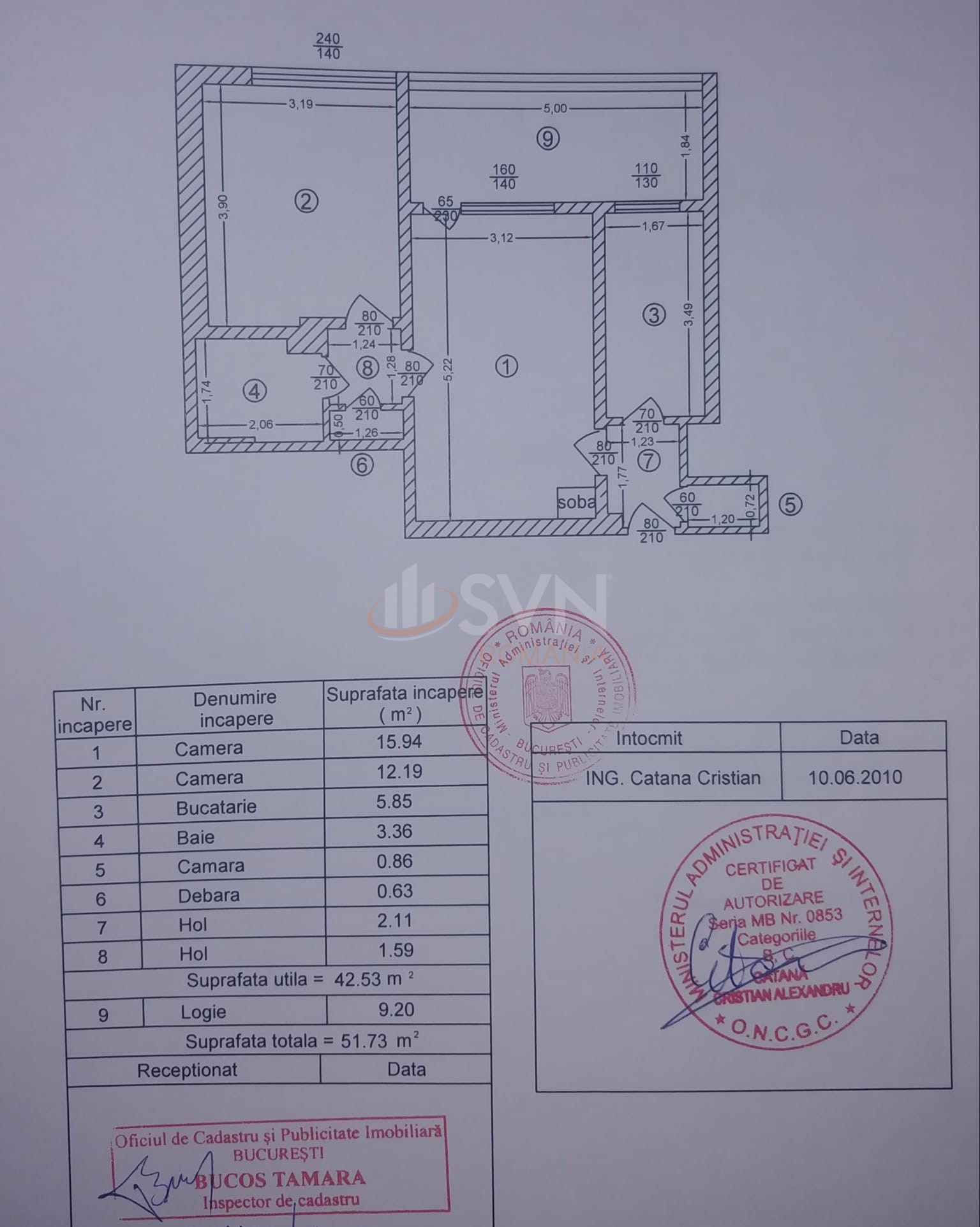 Apartament, 2 camere Bucuresti/Timpuri Noi