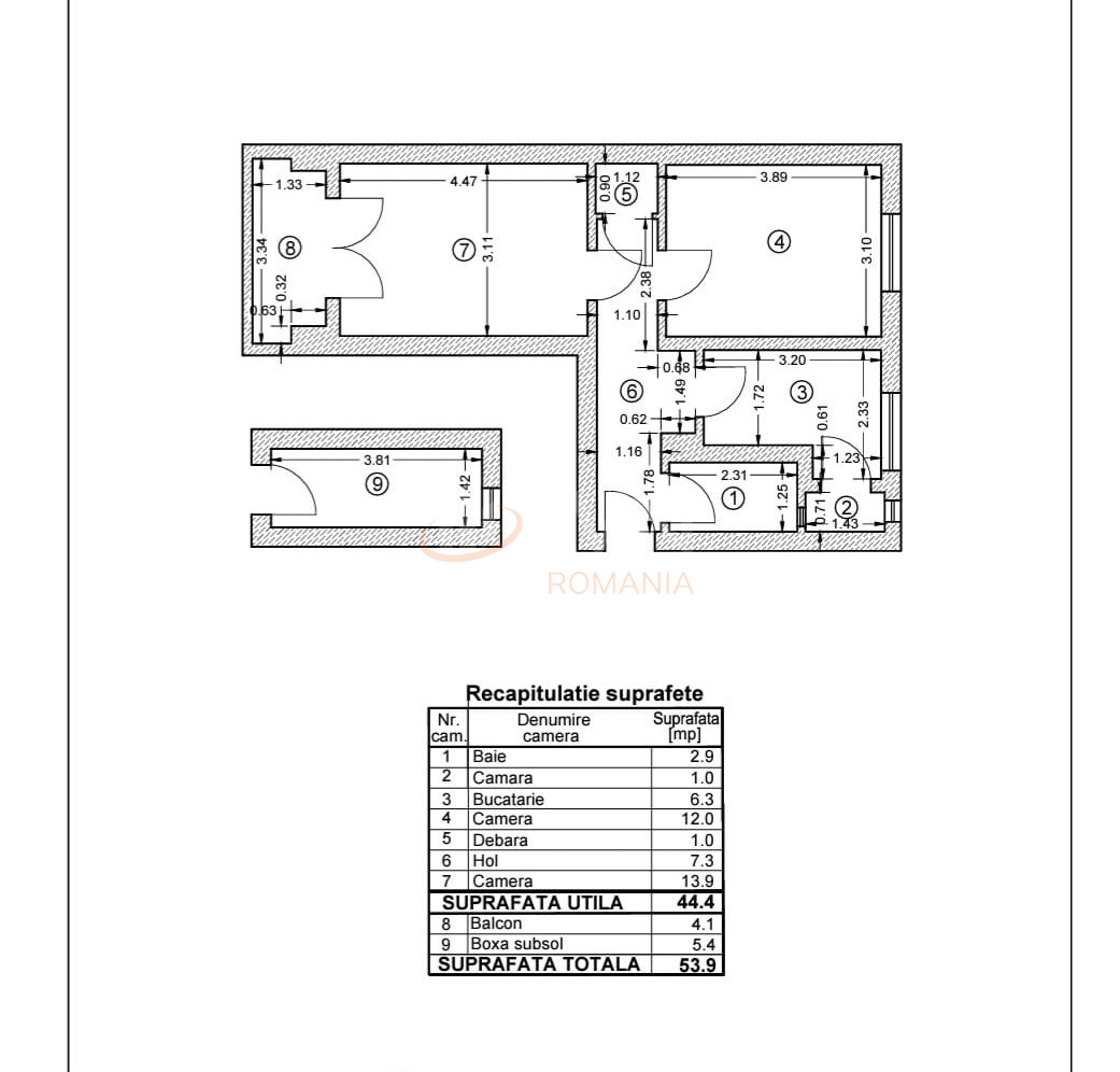 Apartament, 2 camere Bucuresti/Floreasca