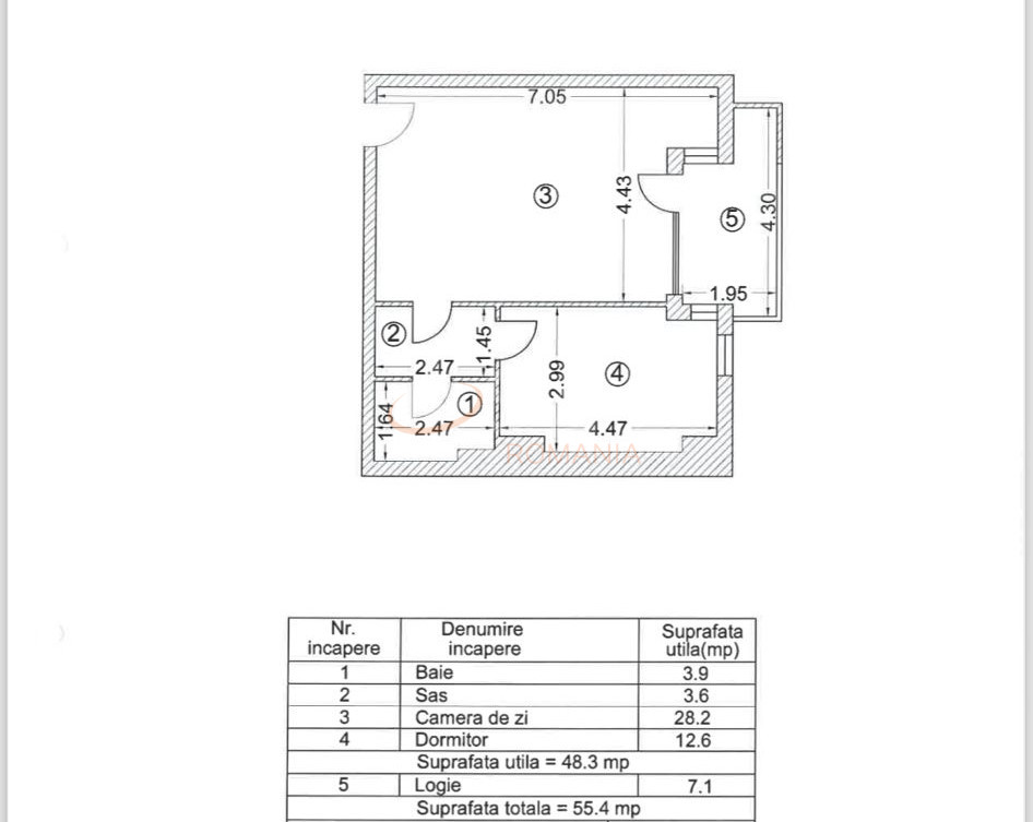 Apartament, 2 camere Bucuresti/Unirii (s3)
