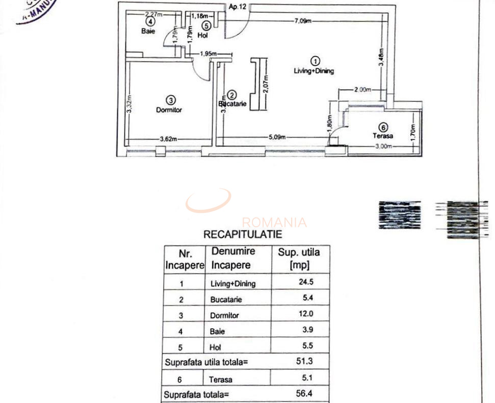 Apartament, 2 camere Bucuresti/Pipera
