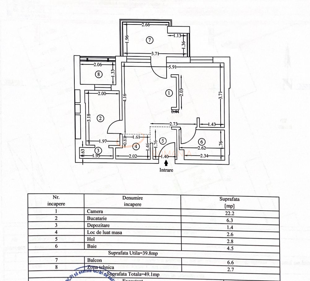 Apartament, 2 camere Bucuresti/Bucurestii Noi