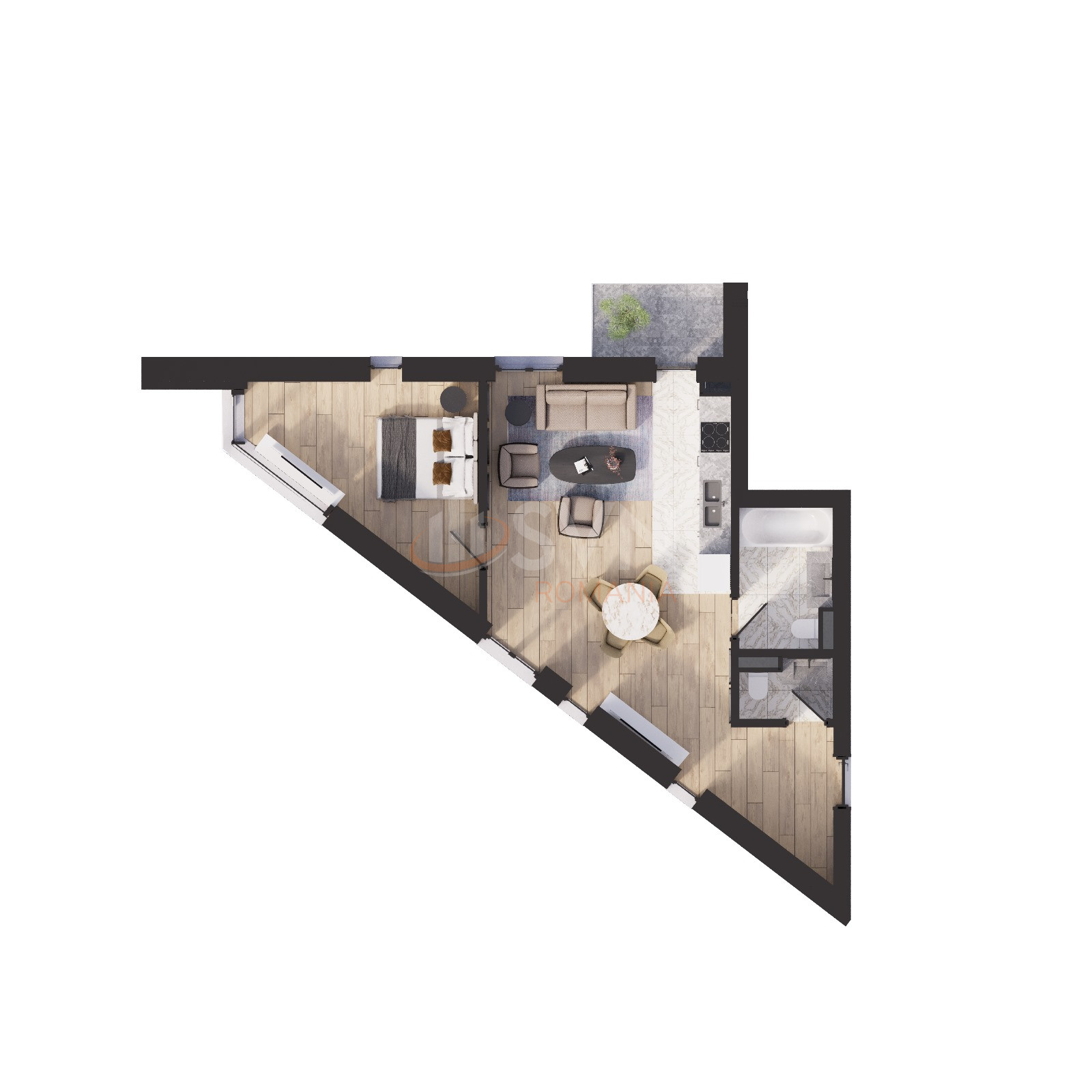 Apartament, 2 camere Bucuresti/Pipera