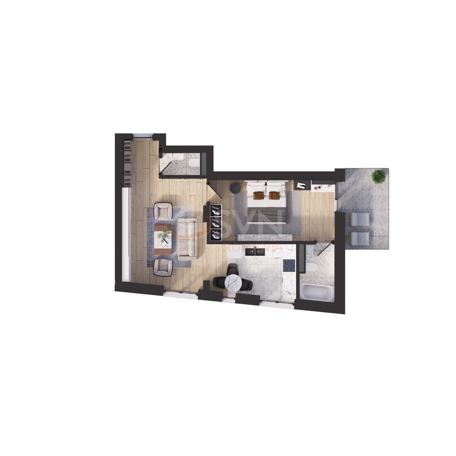 Apartament, 2 camere Bucuresti/Pipera