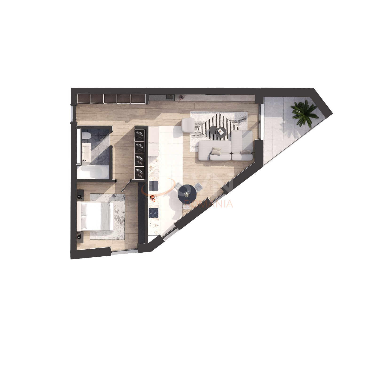 Apartament, 2 camere Bucuresti/Pipera