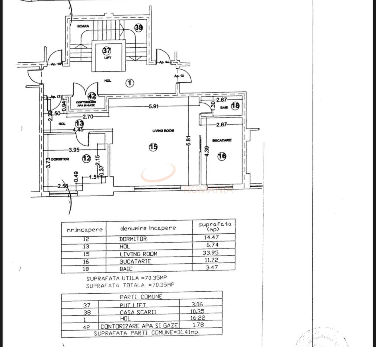 Apartament, 2 camere Bucuresti/Dorobanti