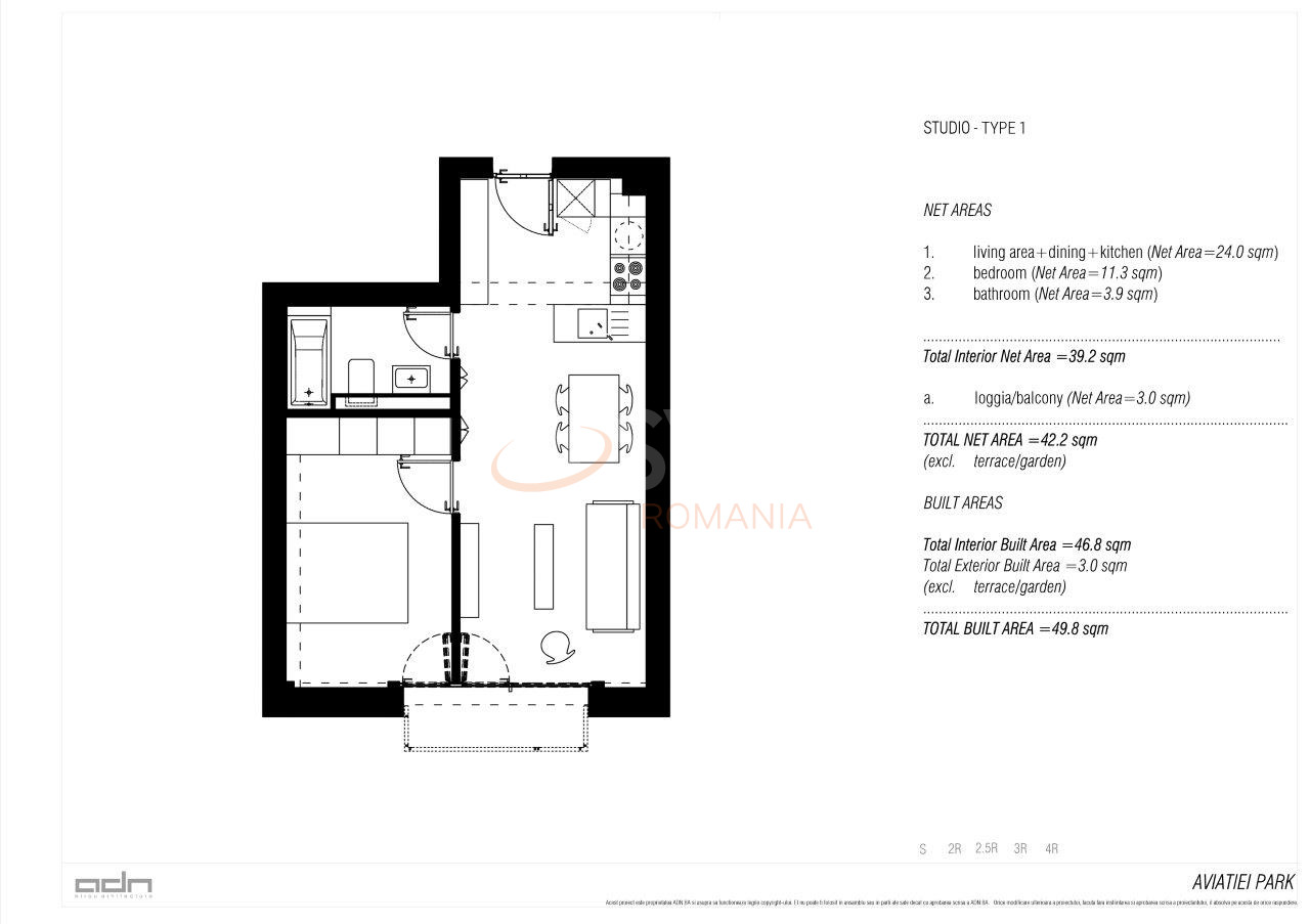 Apartament, 2 camere Bucuresti/Aviatiei
