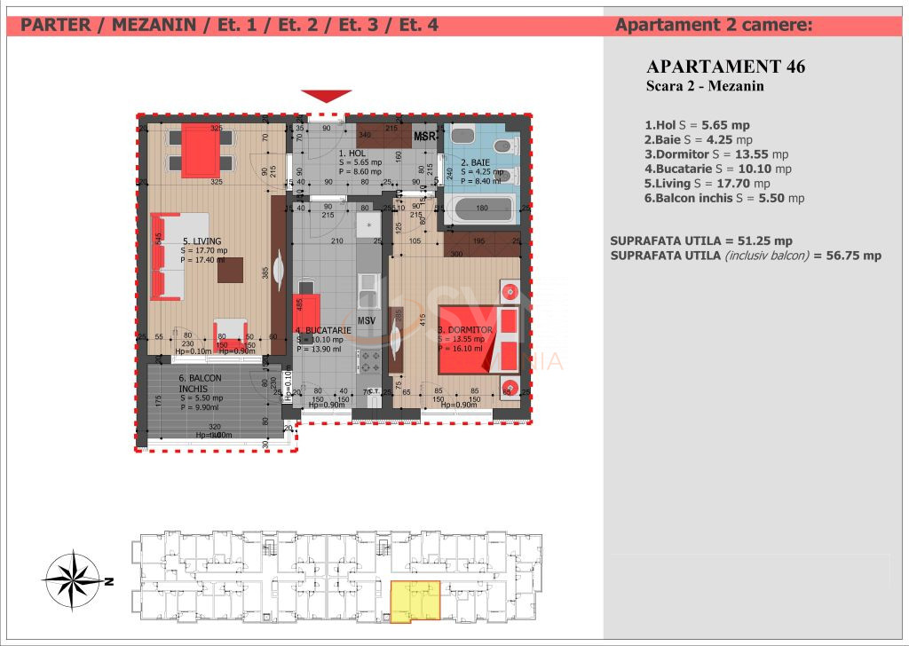 Apartament, 2 camere Bucuresti/Decebal