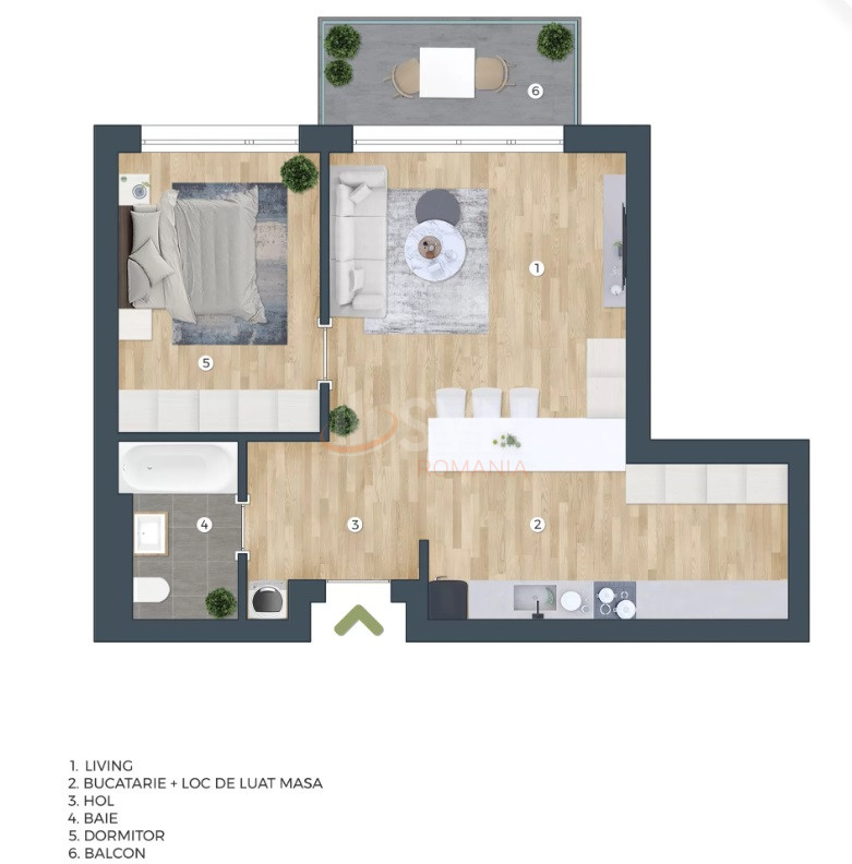 Apartament, 2 camere Bucuresti/Domenii