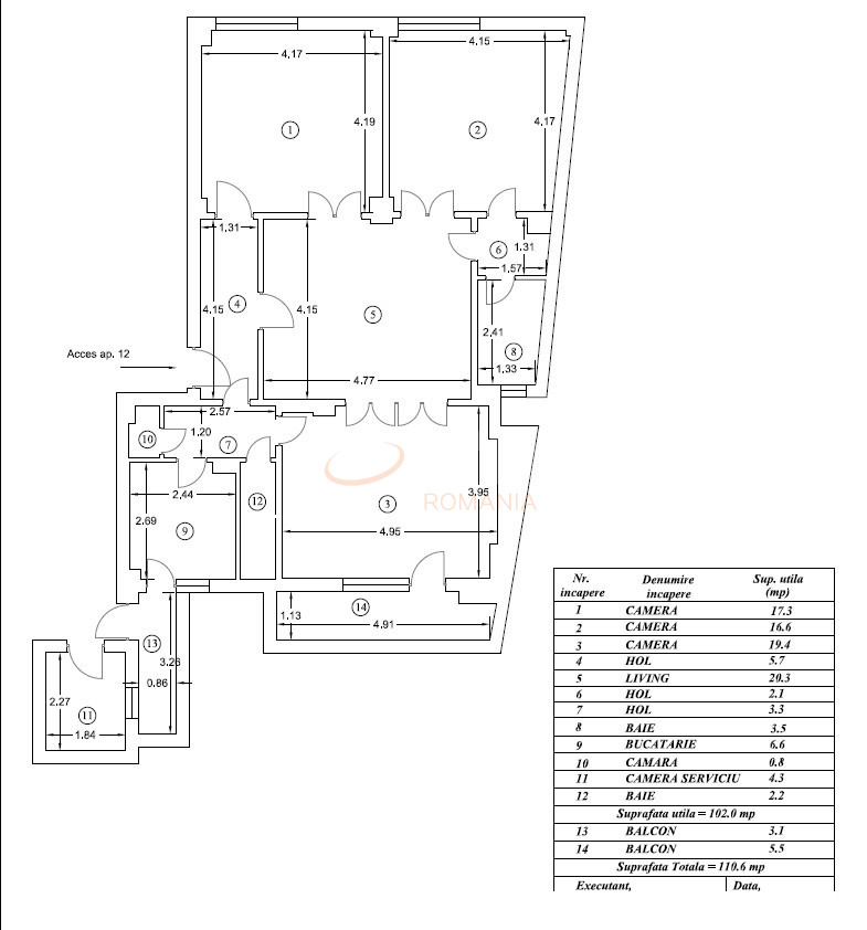Apartament, 3 camere Bucuresti/Cismigiu