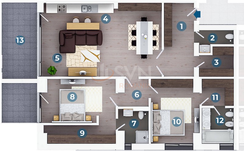 Apartament, 3 camere Bucuresti/Dorobanti