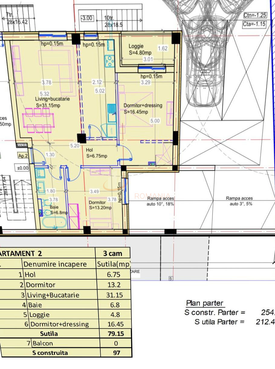Apartament, 3 camere Bucuresti/Aviatiei