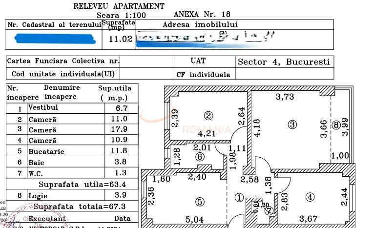 Apartament, 3 camere Bucuresti/Tineretului