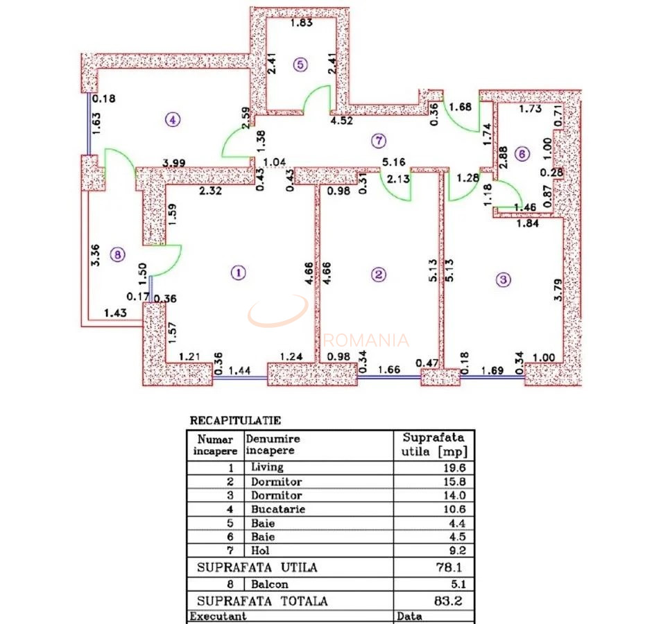 Apartament, 3 camere Bucuresti/Pipera