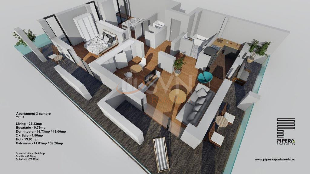 Apartament, 3 camere Bucuresti/Pipera