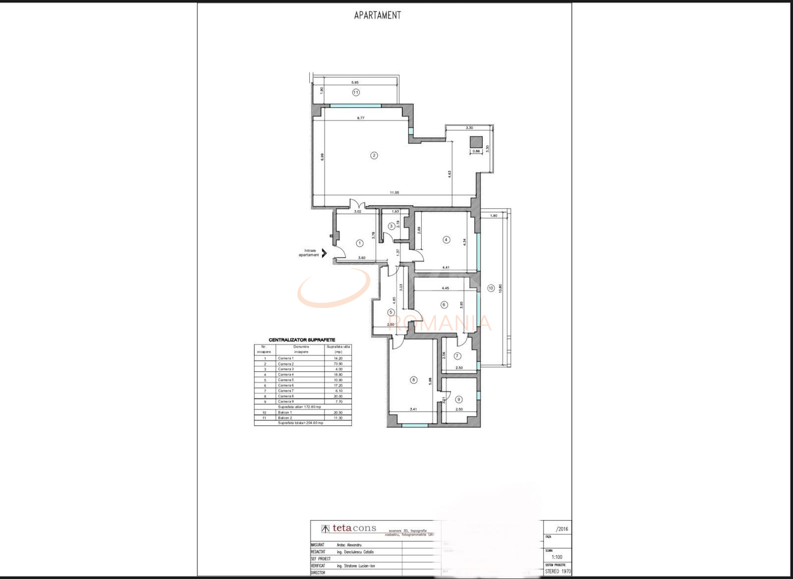 Apartament, 3 camere Bucuresti/Aviatiei