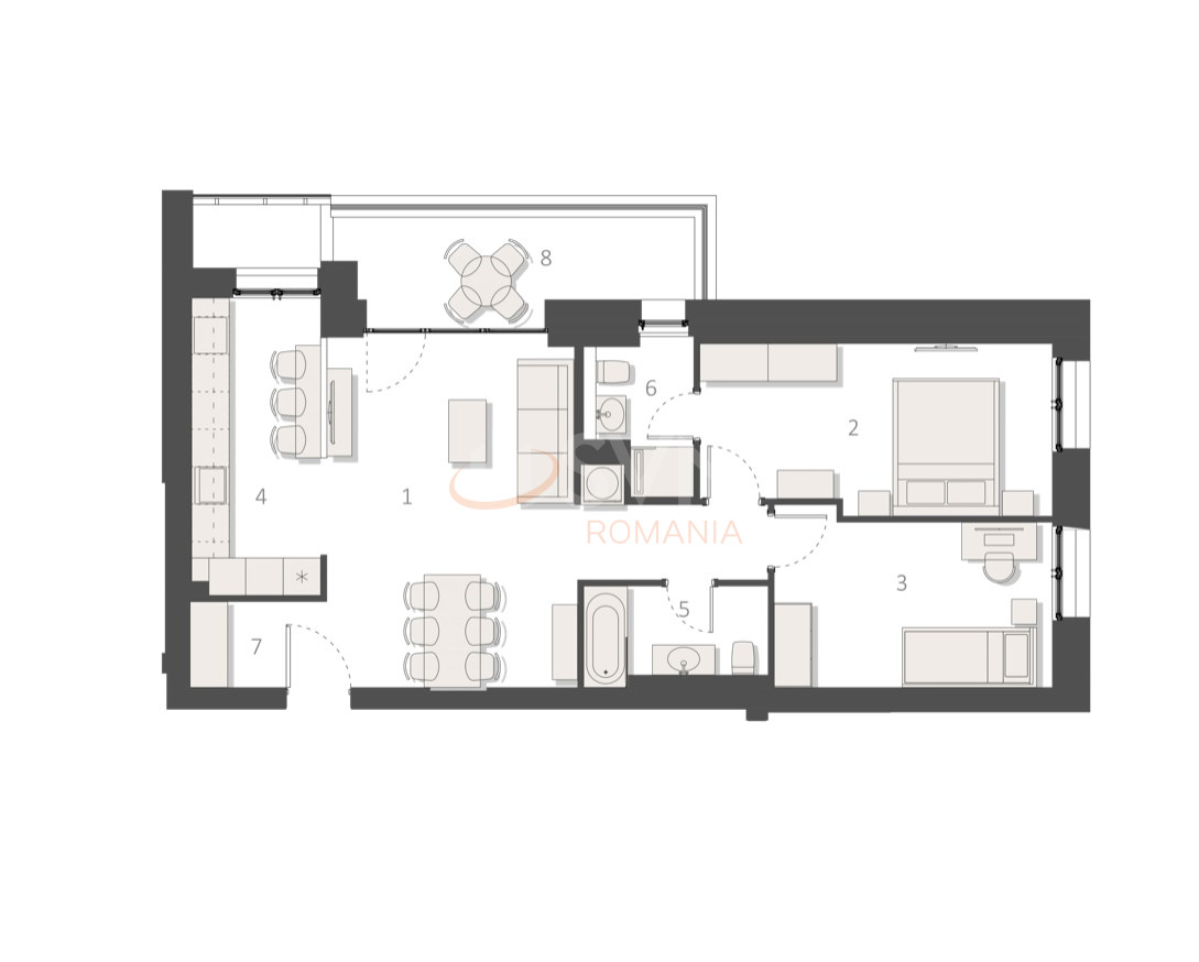 Apartament, 3 camere Bucuresti/Aviatiei