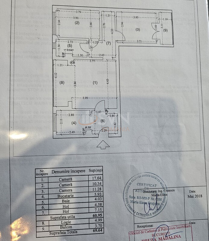 Apartament, 3 camere Bucuresti/Uverturii