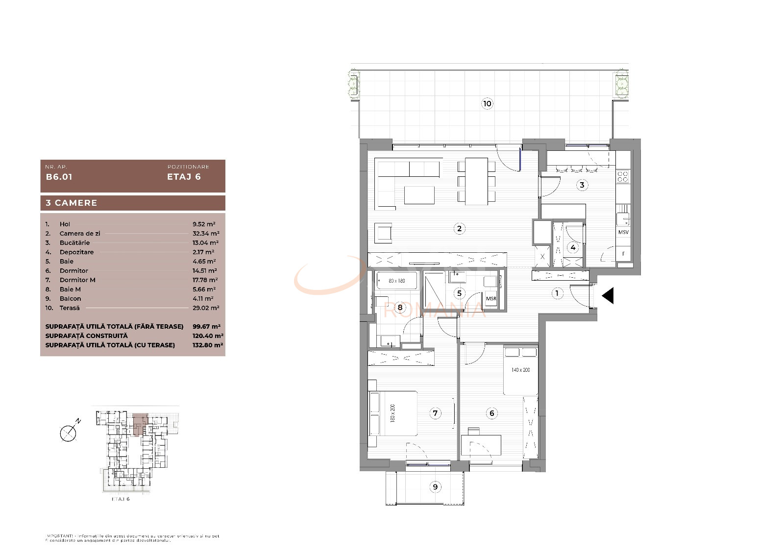 Apartament, 3 camere Bucuresti/Ferdinand
