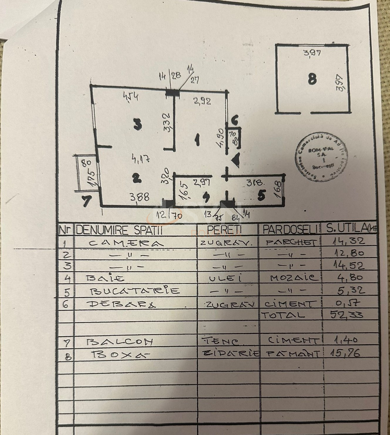 Apartament, 3 camere Bucuresti/1 Mai