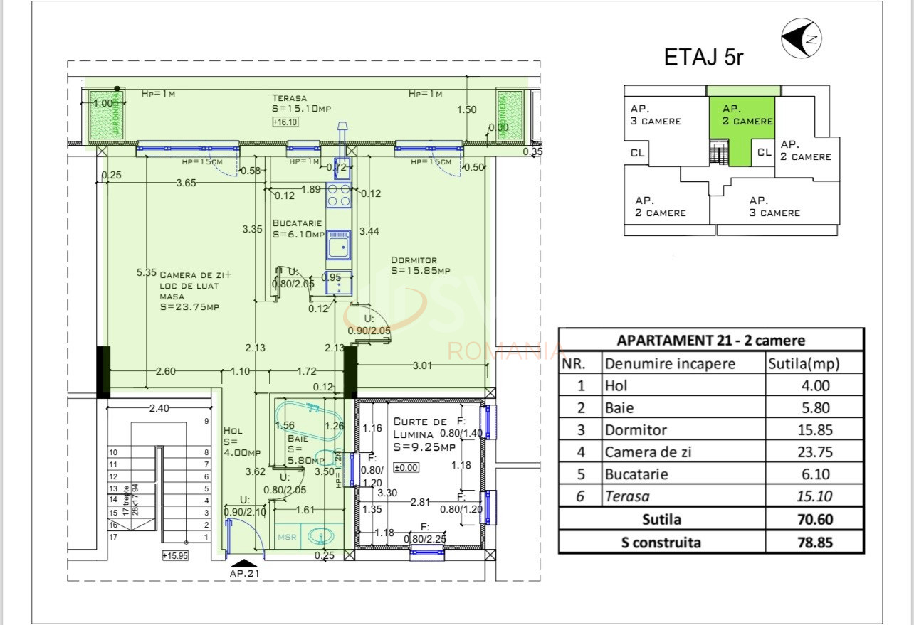 Apartament, 3 camere Bucuresti/Aviatiei