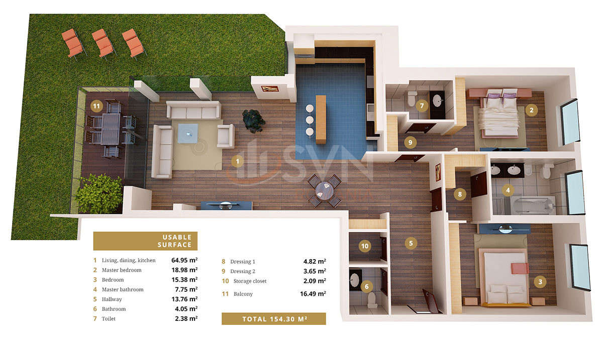 Apartament, 3 camere Bucuresti/Baneasa