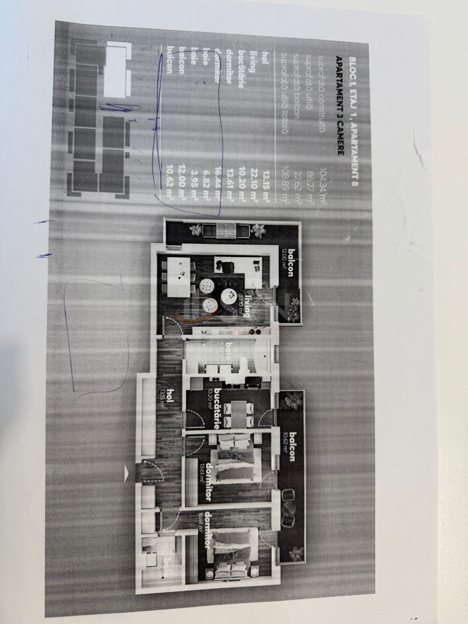 Apartament, 3 camere Bucuresti/Berceni