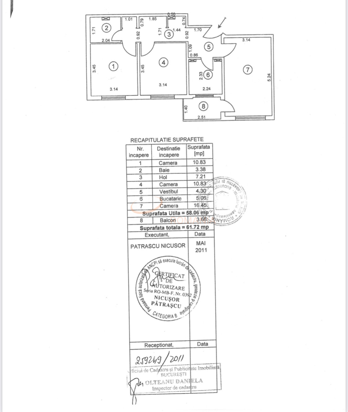 Apartament, 3 camere Bucuresti/Nicolae Grigorescu
