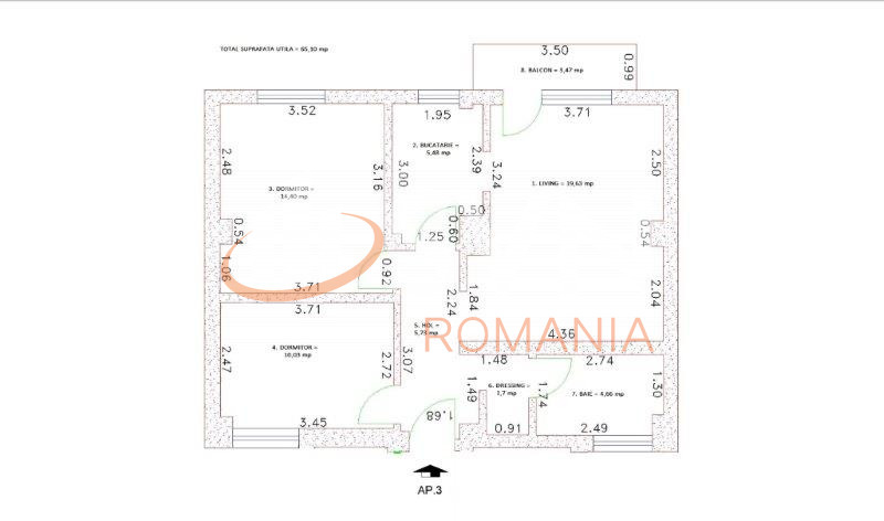 Apartament, 3 camere Bucuresti/Timisoara
