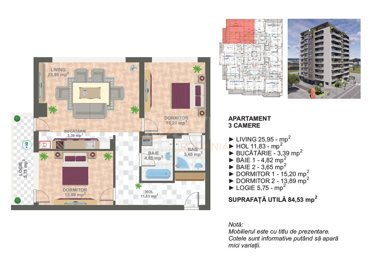 Apartament, 3 camere Bucuresti/Cotroceni
