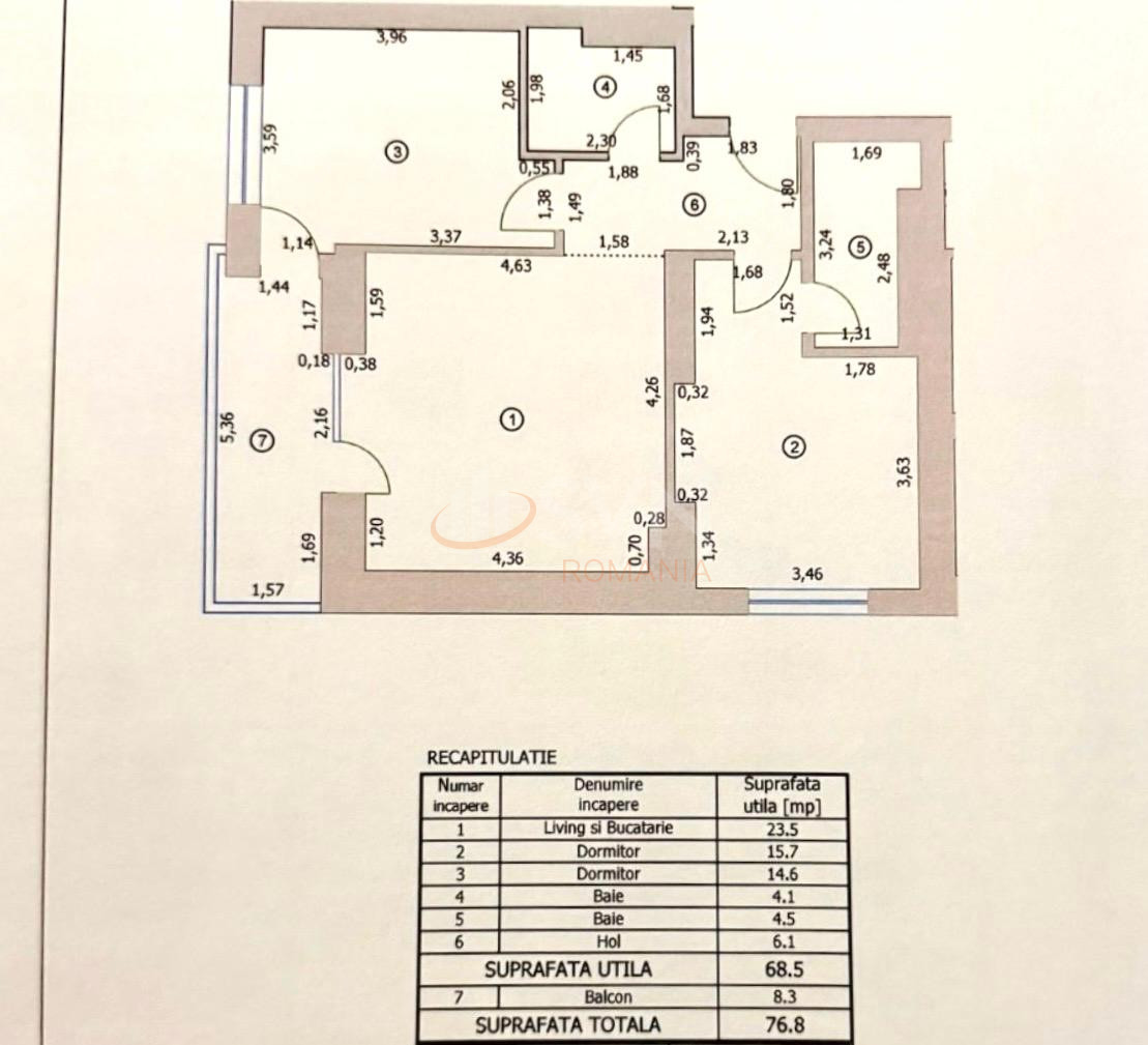 Apartament, 3 camere Bucuresti/Pipera