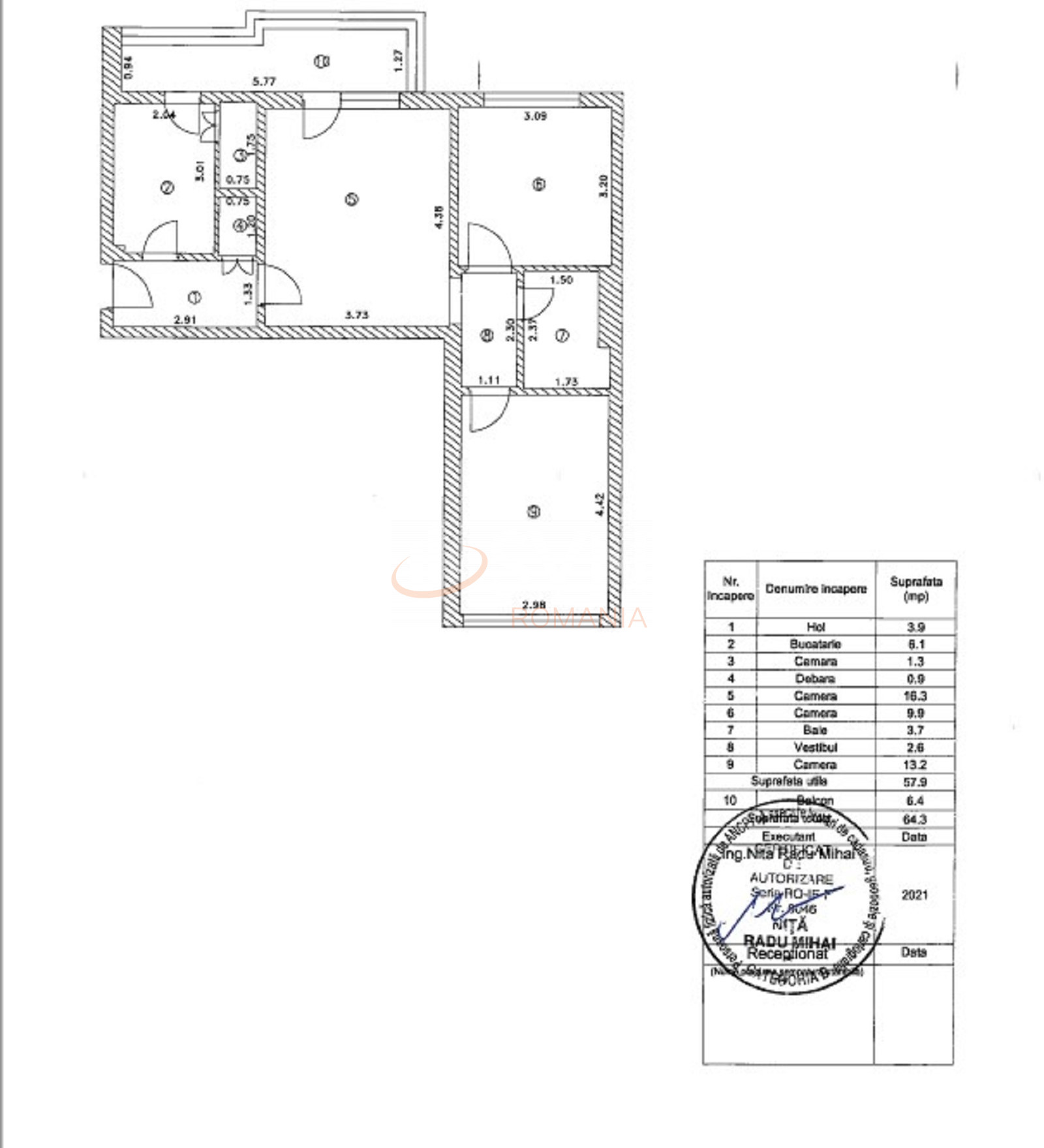 Apartament, 3 camere Bucuresti/Stefan Cel Mare