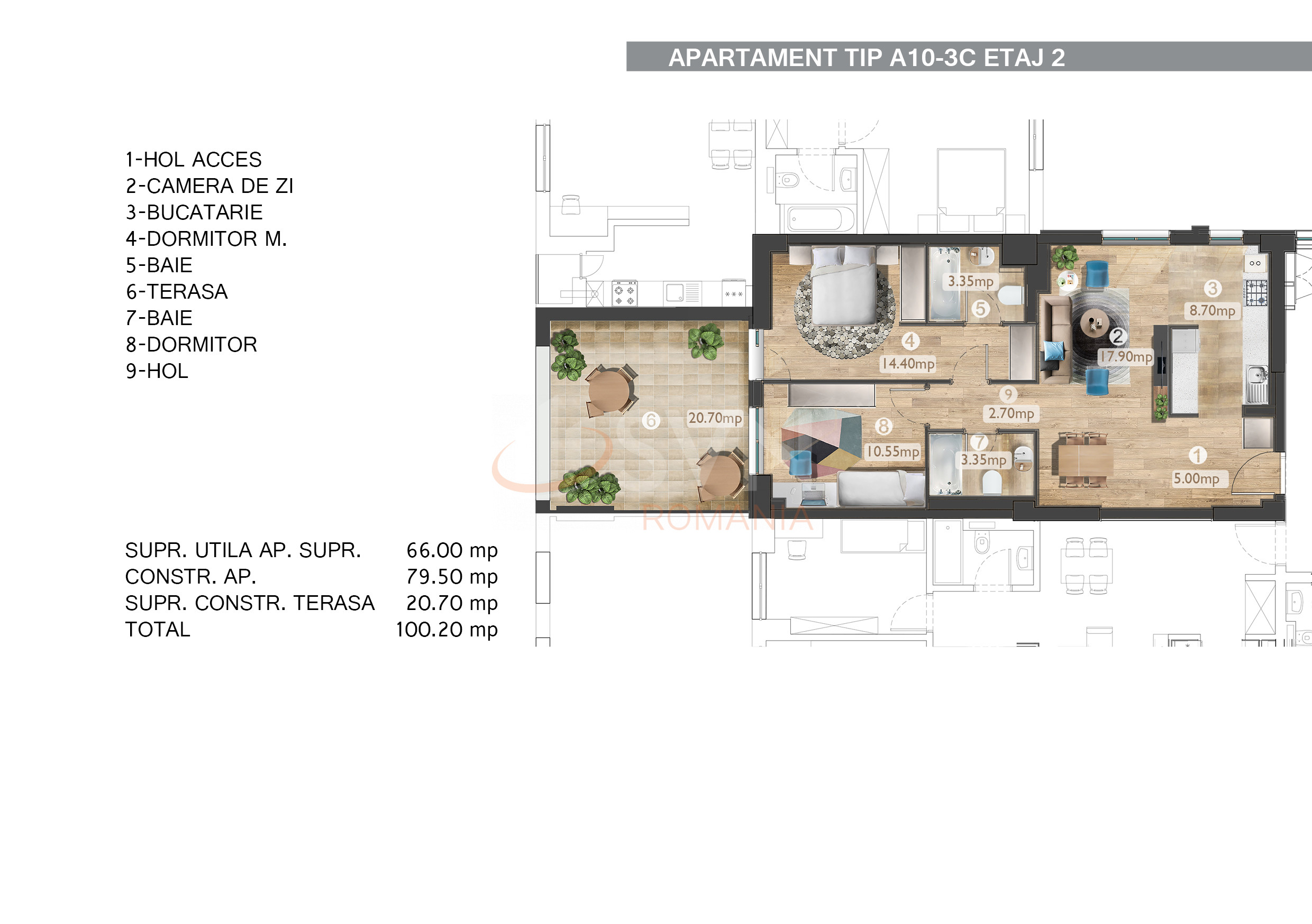 Apartament, 3 camere Bucuresti/Barbu Vacarescu