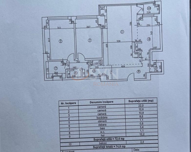 Apartament, 3 camere Bucuresti/Calea Victoriei