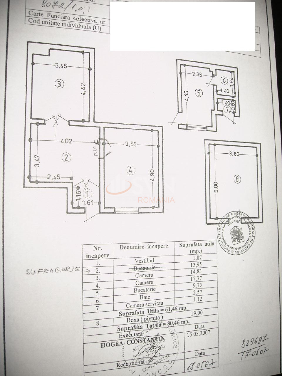 Apartament, 3 camere Bucuresti/Calea Victoriei