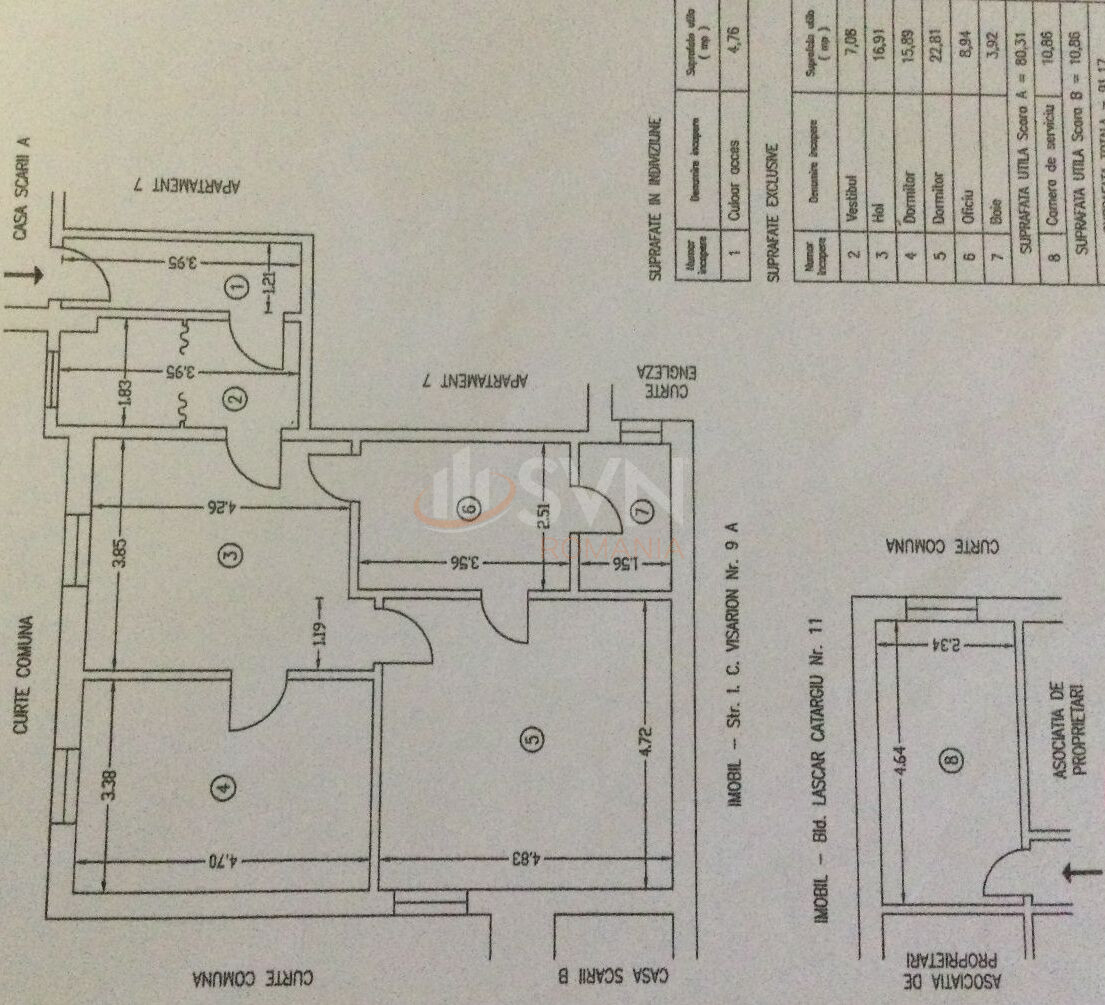 Apartament, 3 camere Bucuresti/Romana