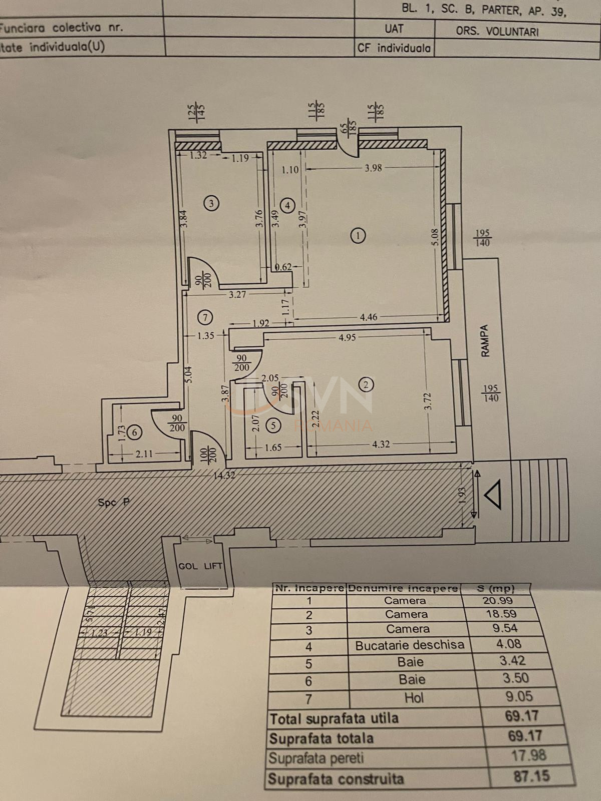 Apartament, 3 camere Bucuresti/Iancu Nicolae
