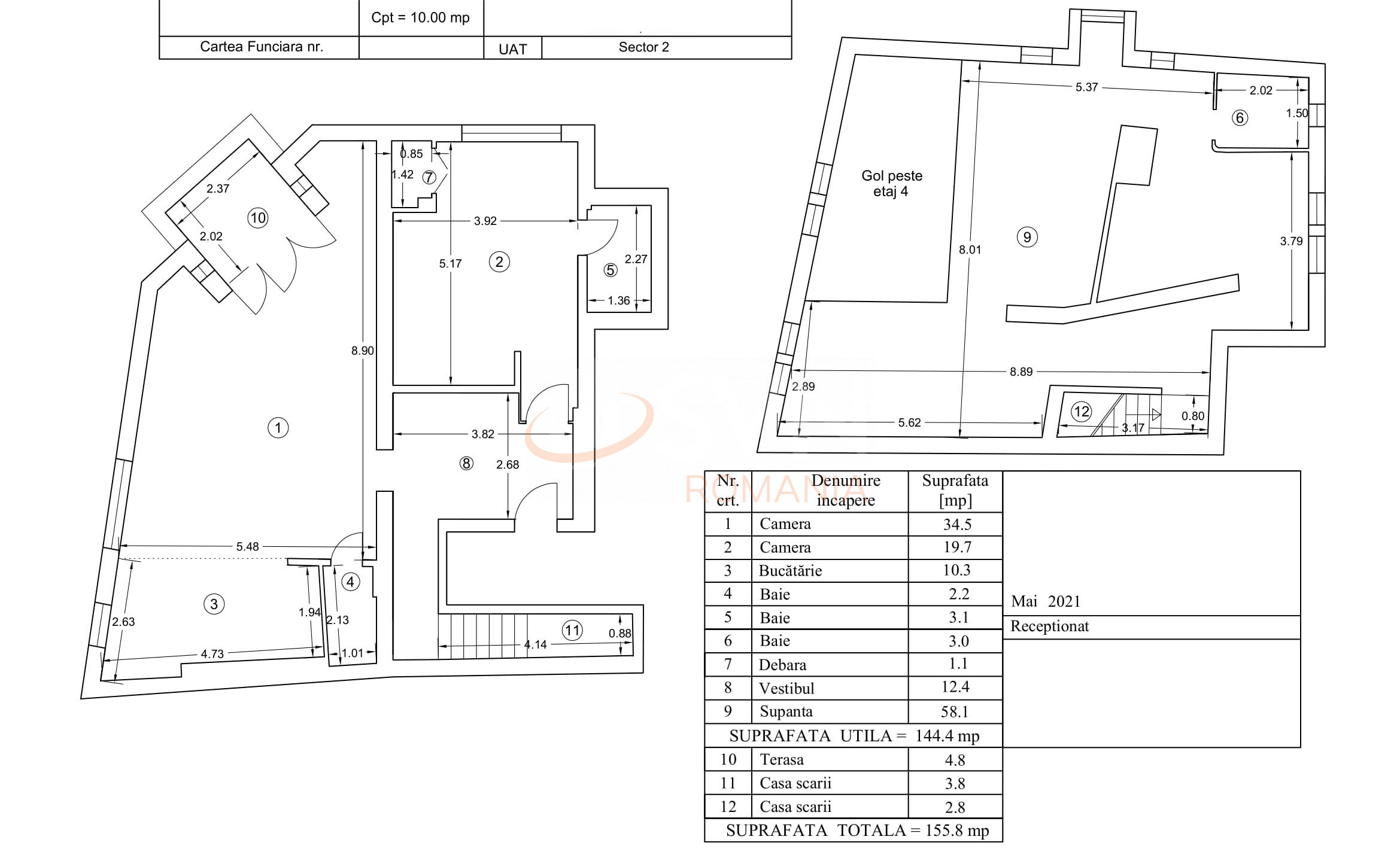 Apartament, 3 camere Bucuresti/Eminescu