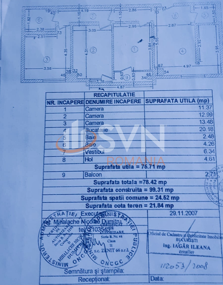 Apartament, 3 camere Bucuresti/Mosilor