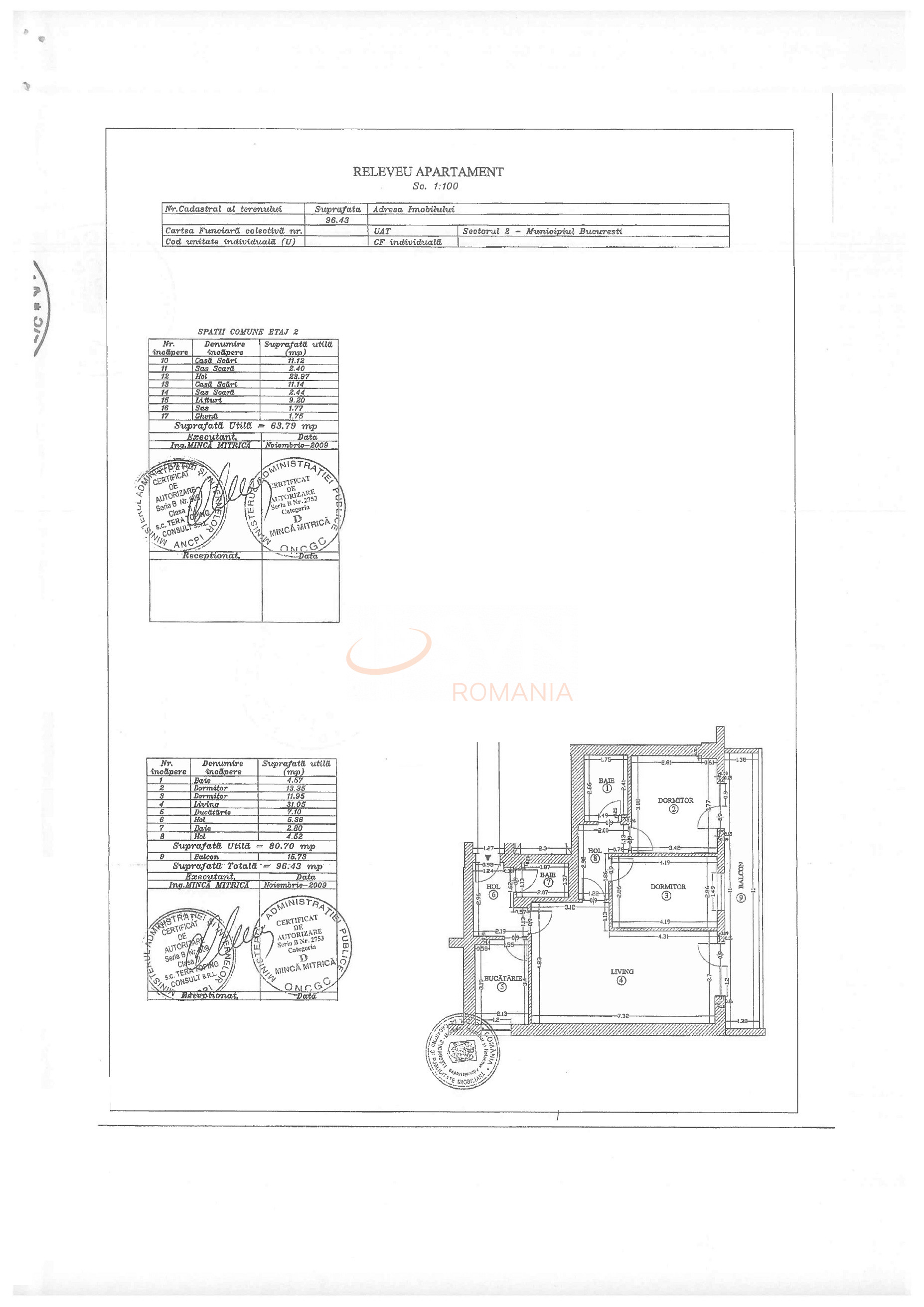Apartament, 3 camere Bucuresti/Doamna Ghica